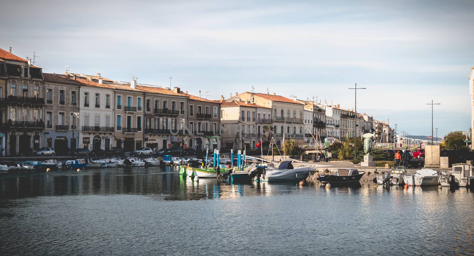 view of the marina in the city center of Sete, France by AtlanticEUROSTOXX