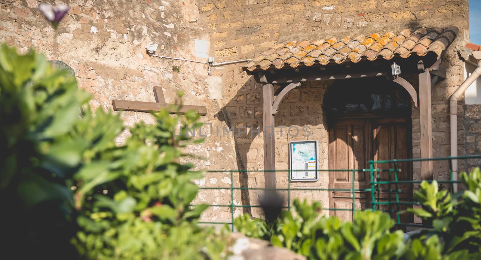 chapel of La Salette on the heights of Sete, France by AtlanticEUROSTOXX