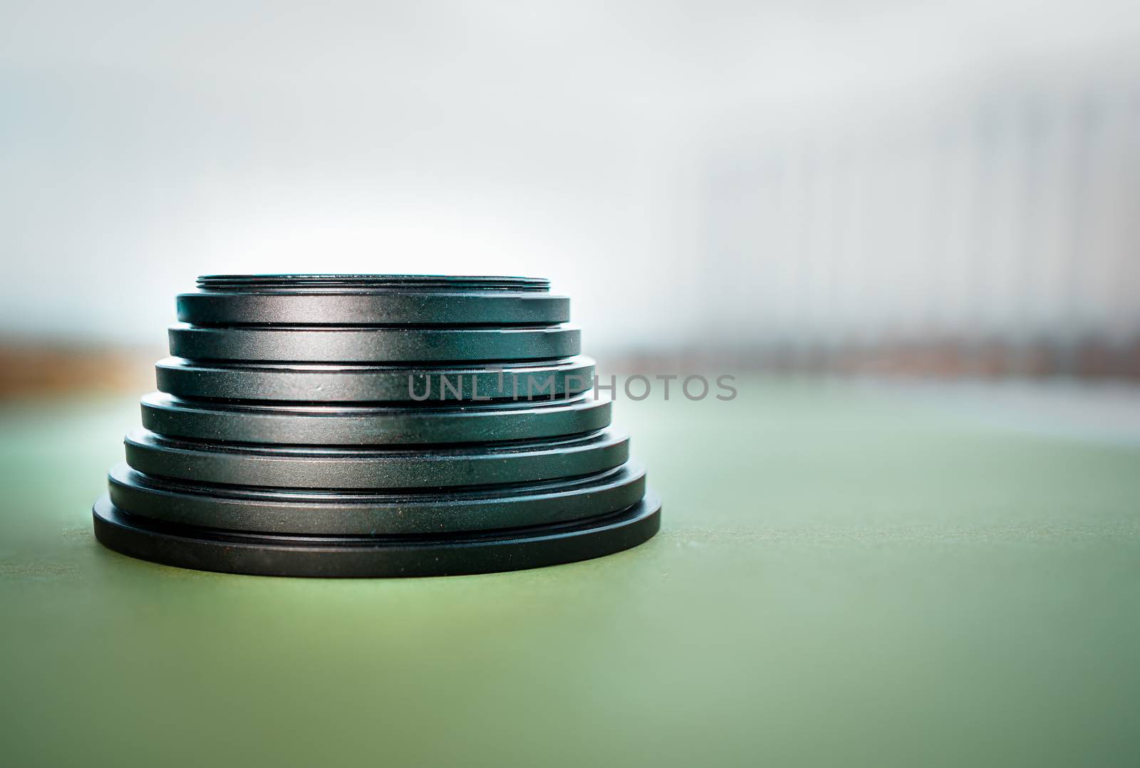 Pyramid formed by Camera Lens Filter Up and Down Ring Adapter by tanaonte