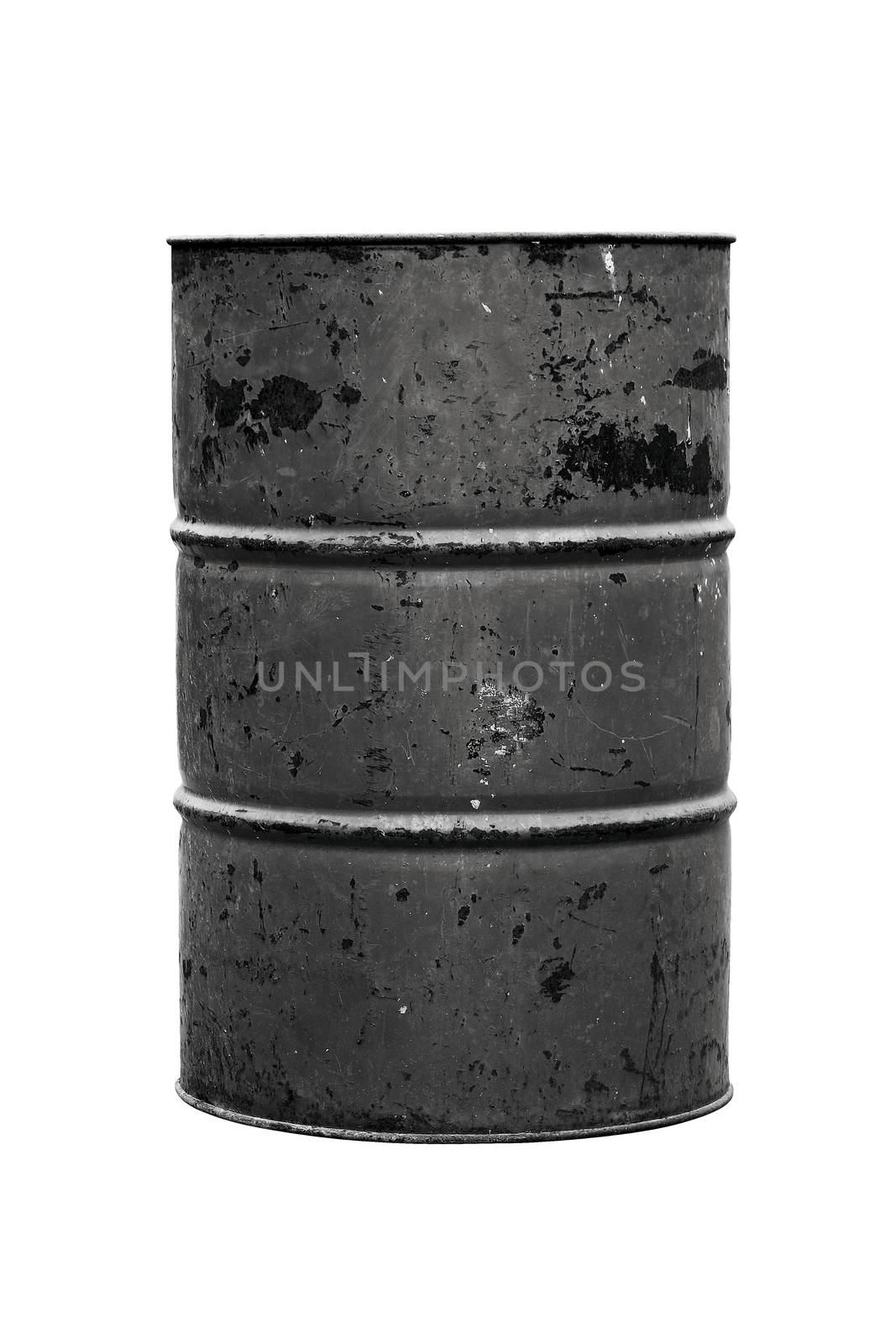 Barrel Oil black or dark Old isolated on background white by cgdeaw