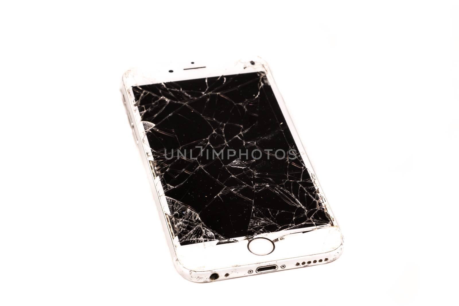 Broken iPhone 6S developed by the company Apple Inc by AtlanticEUROSTOXX