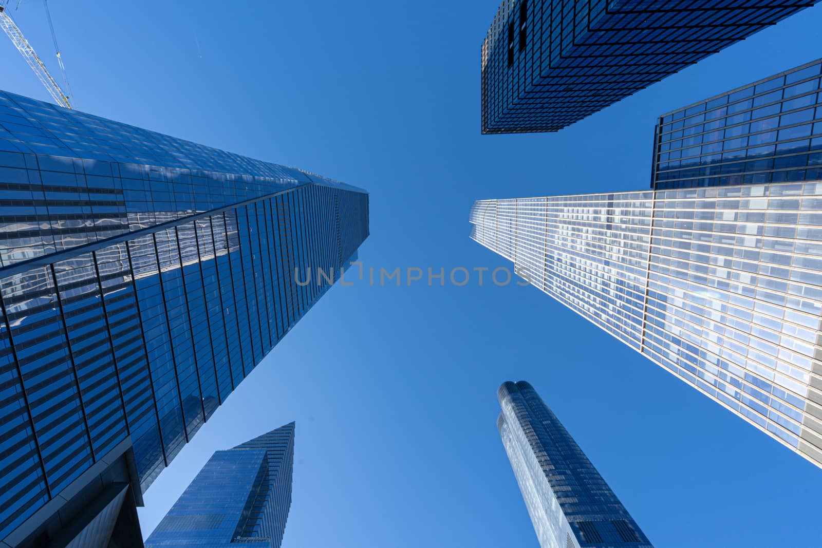 New York City Hudson Yards modern office skyscrappers buildings.