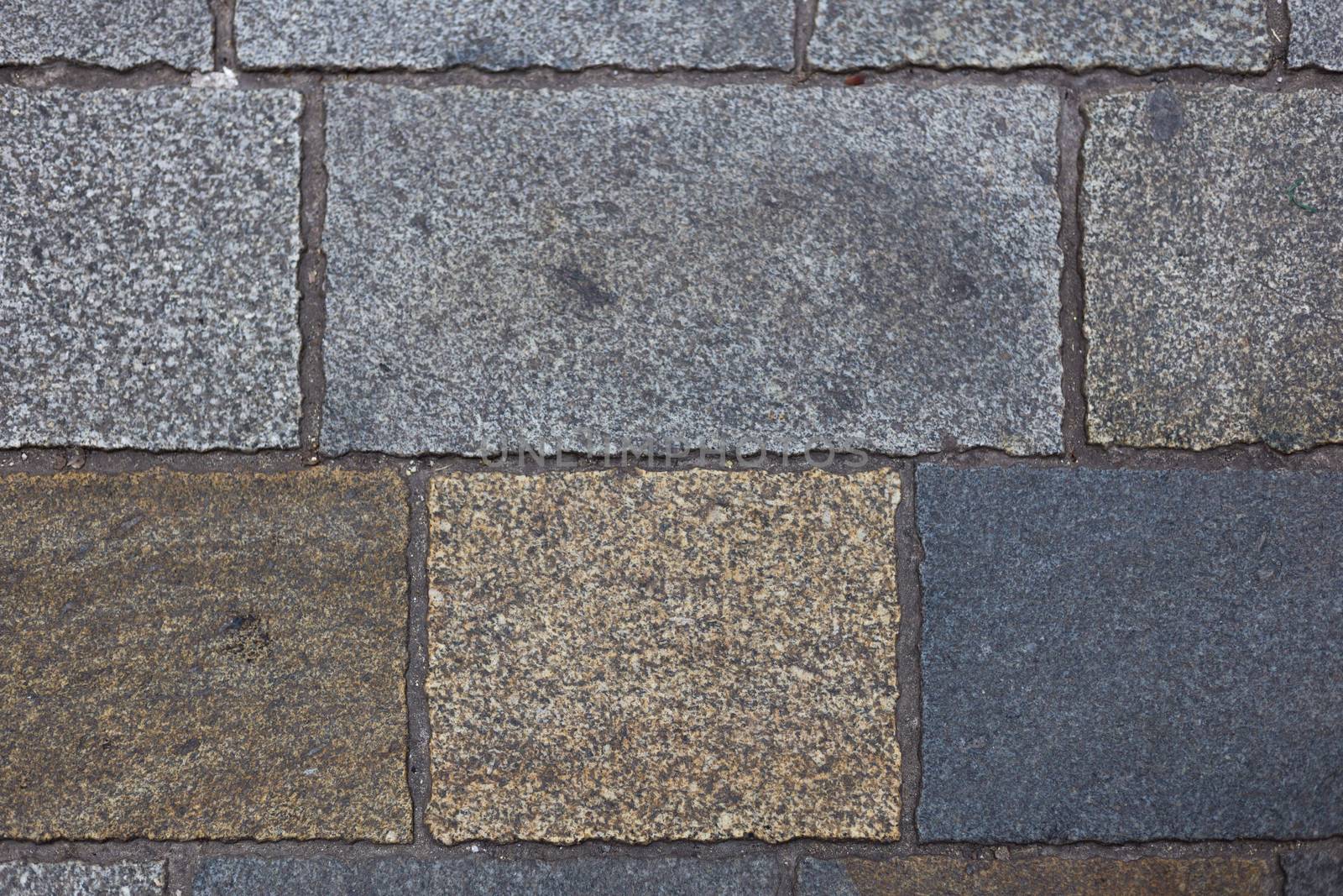 Tiles on the ground in city center of Bratislava