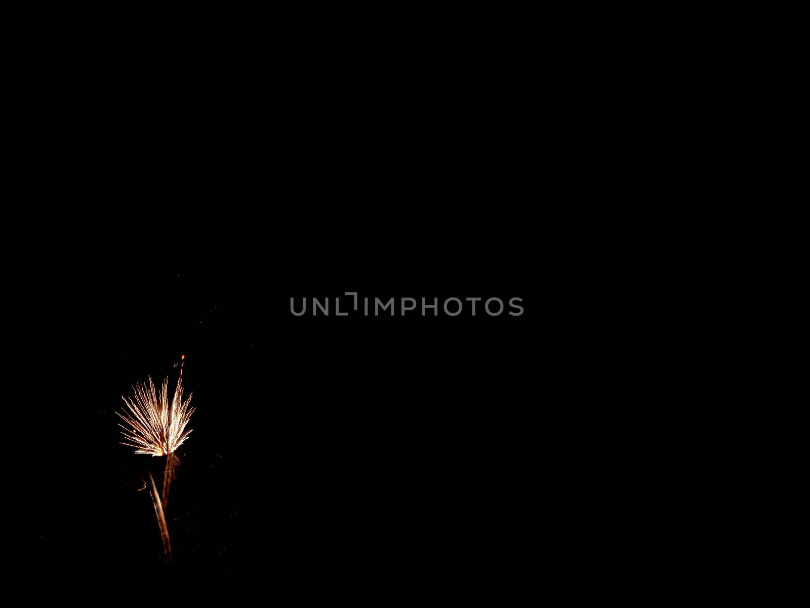 light painting by fireworks at night fallas holidays event