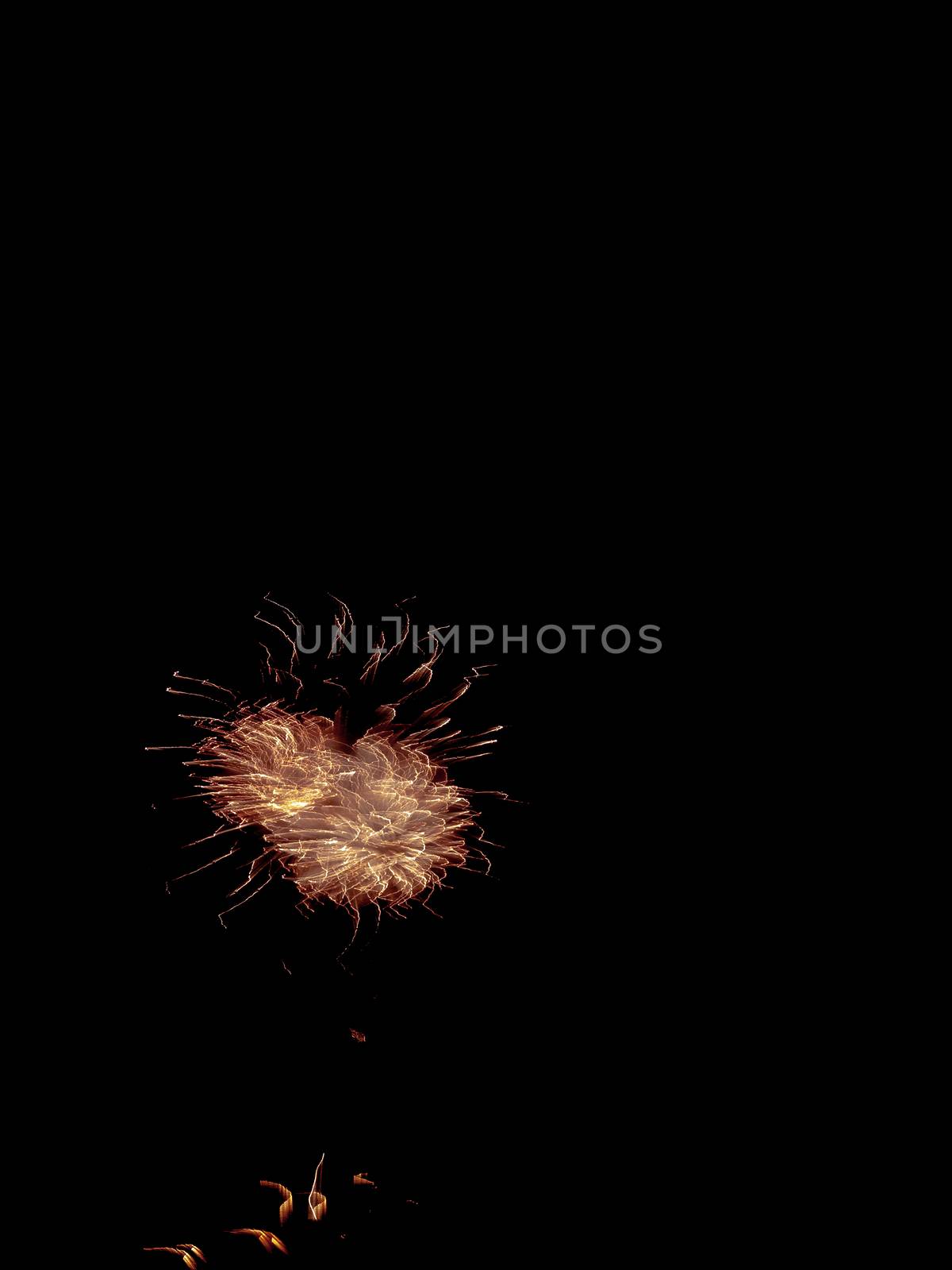light painting by fireworks at night fallas holidays event