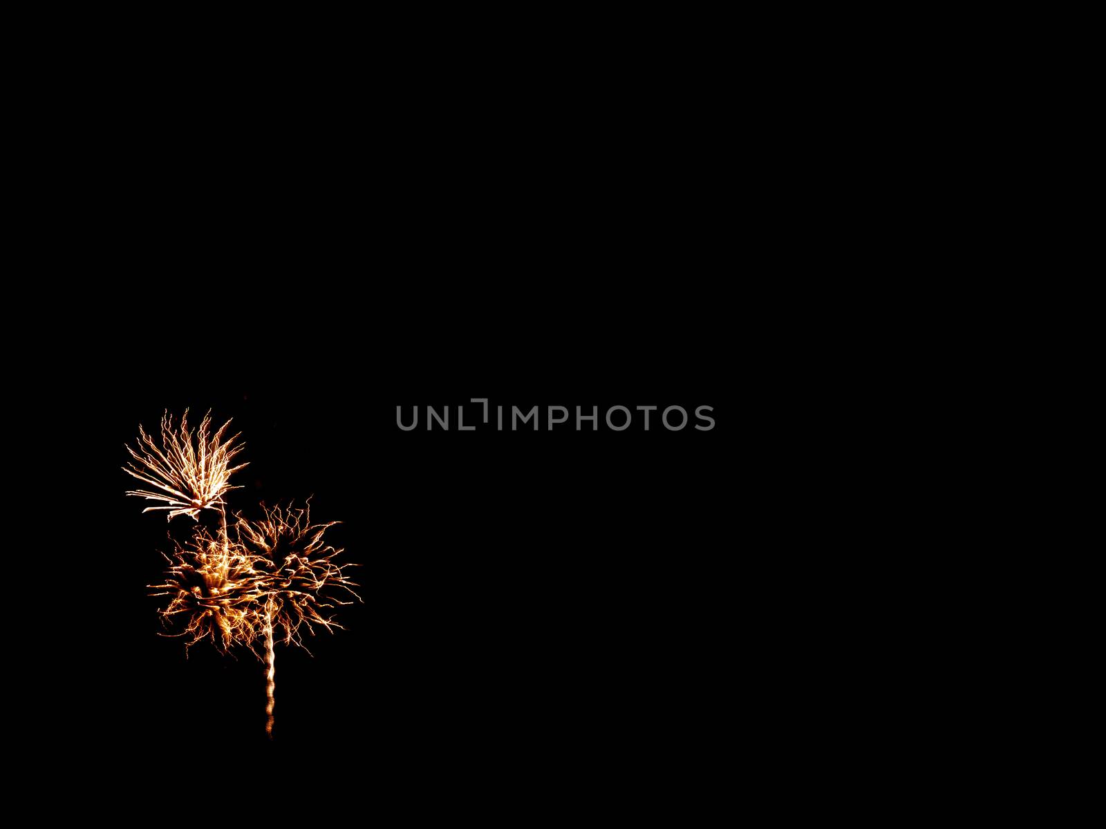 light painting by fireworks at night fallas holidays event