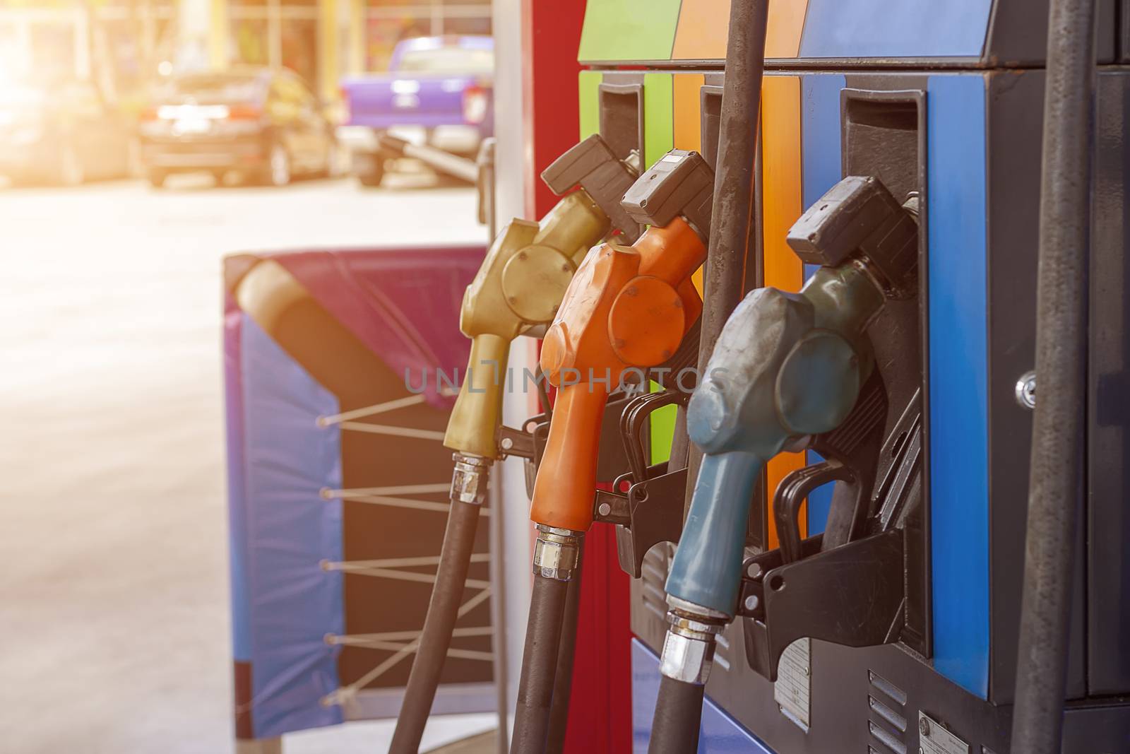 fuel pump Fuel nozzle at gas station