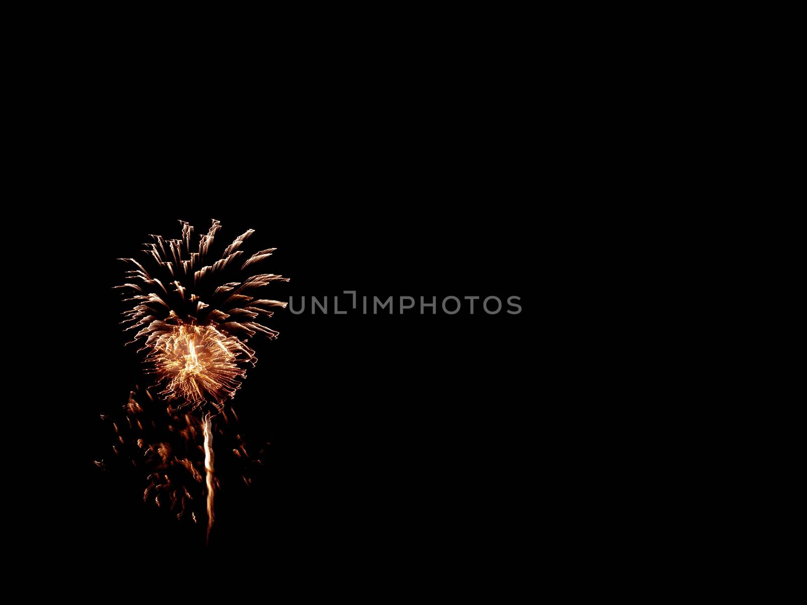 light painting by fireworks at night fallas holidays event