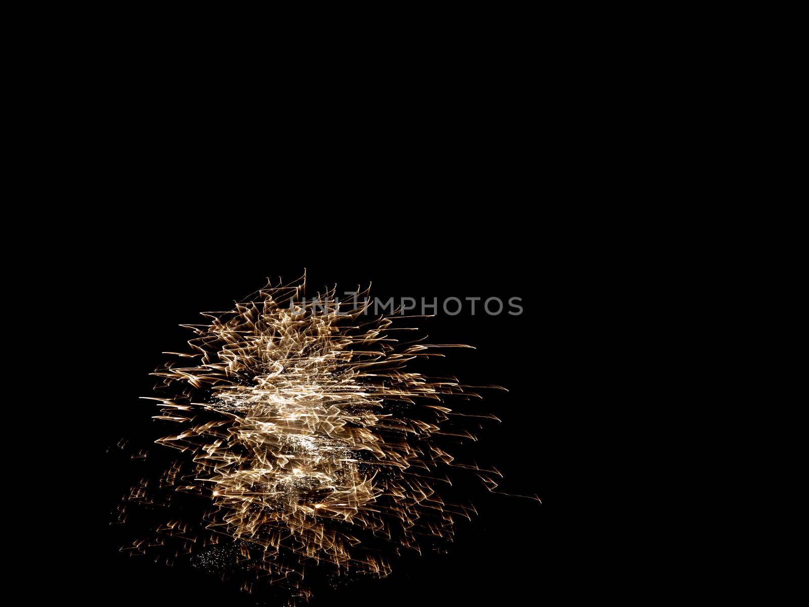 light painting by fireworks at night fallas holidays event