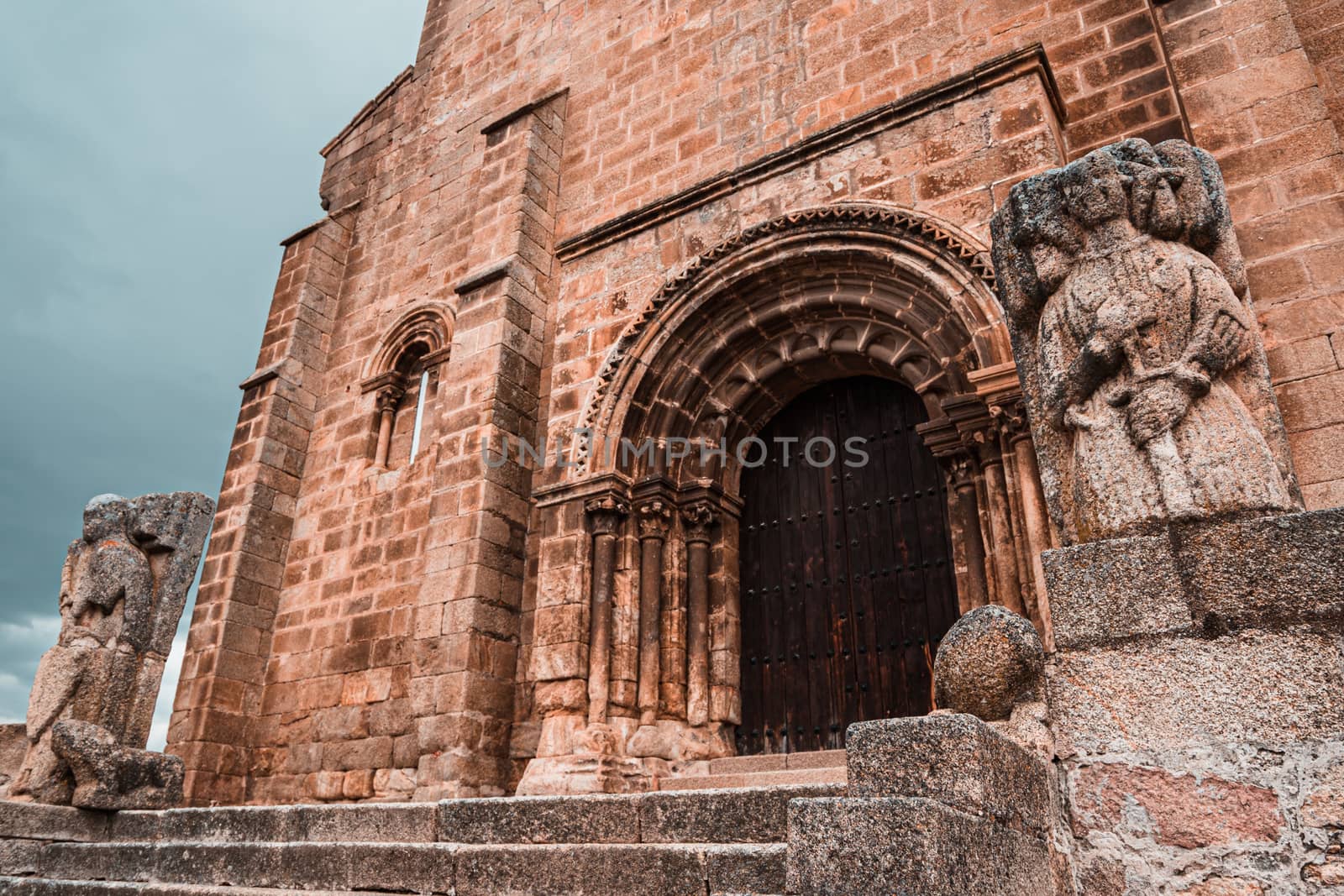 Romanesque church of San Pedro de Almocovar in Alcantara, Spain by tanaonte