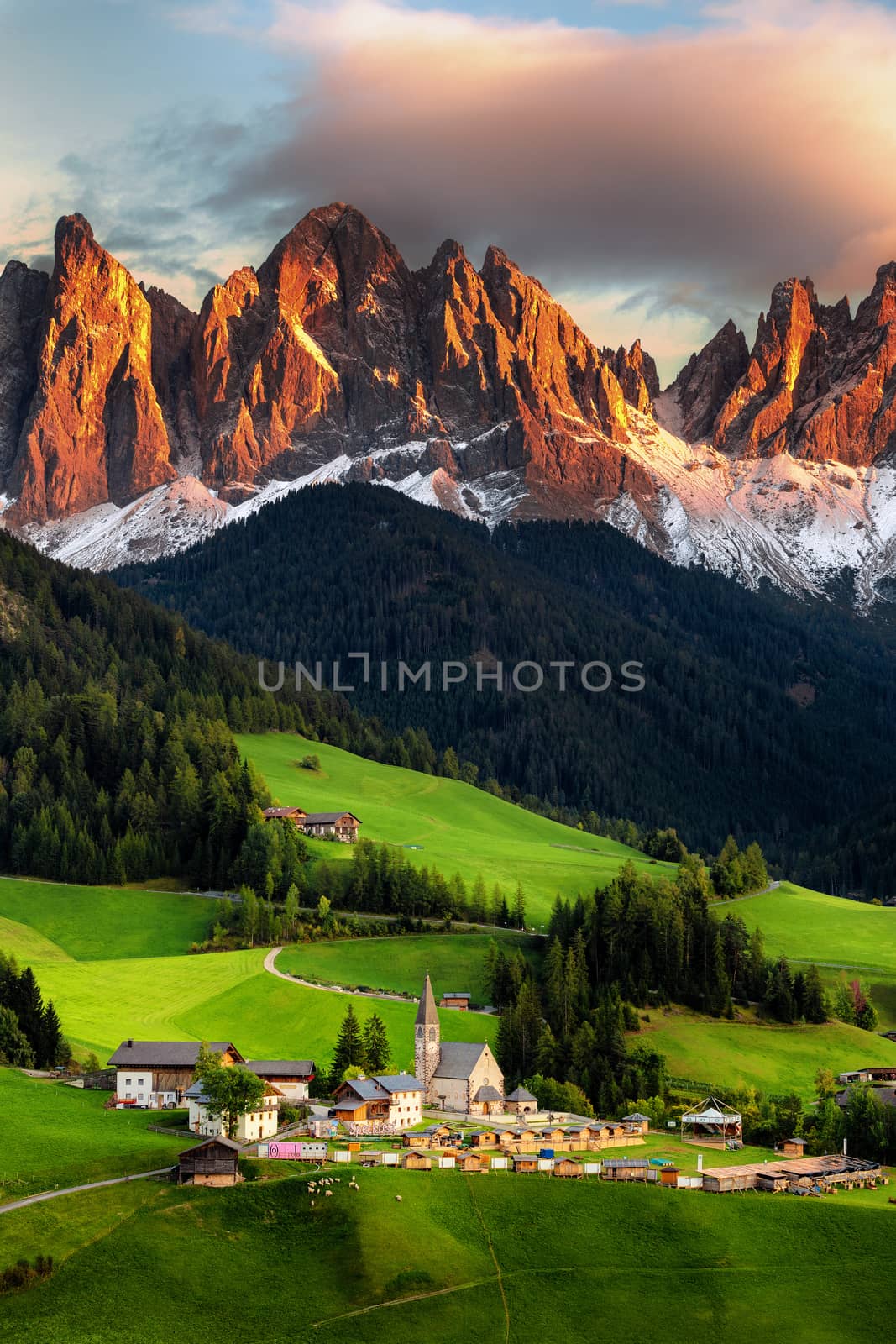 Famous best alpine place of the world, Santa Maddalena (St Magda by necro79