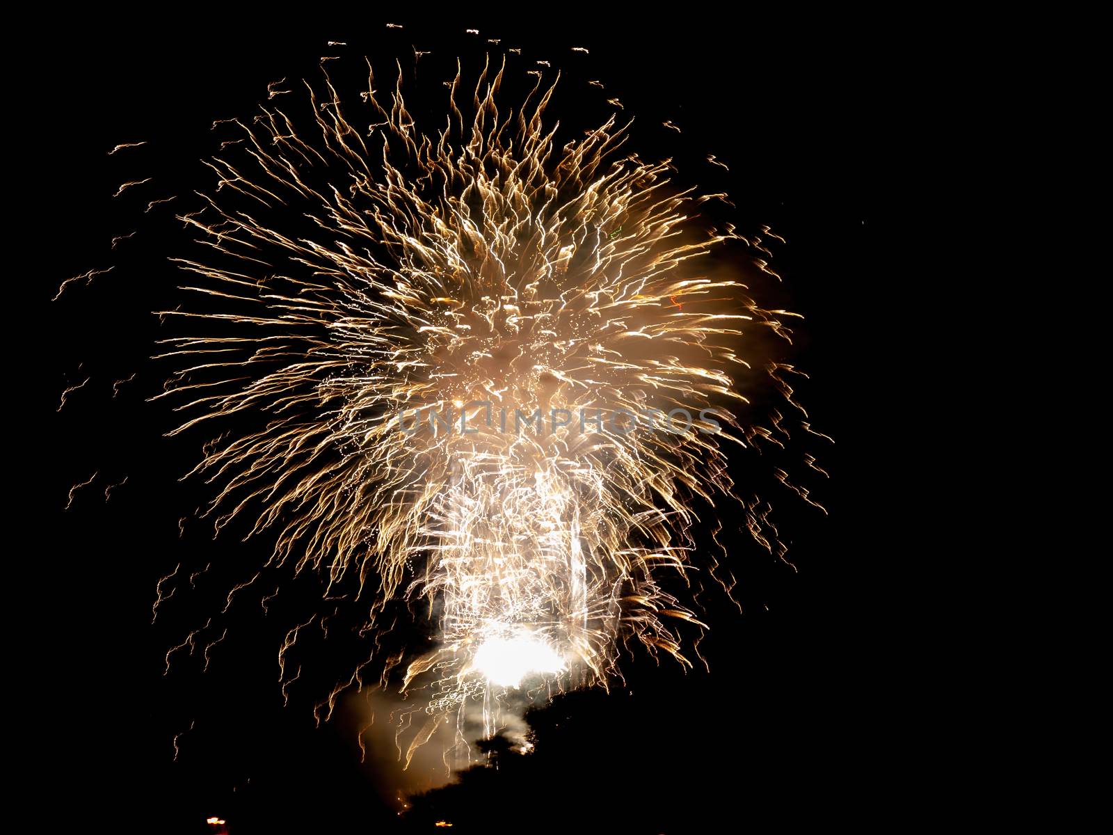 light painting by fireworks at night fallas holidays event