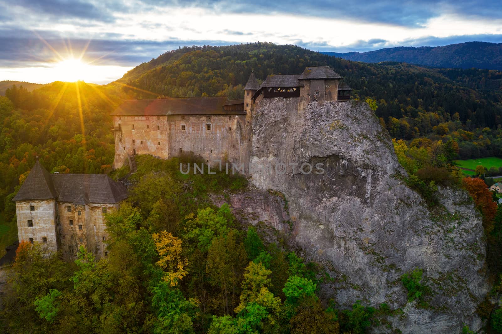 Orava castle - Oravsky Hrad in Oravsky Podzamok in Slovakia. Med by necro79