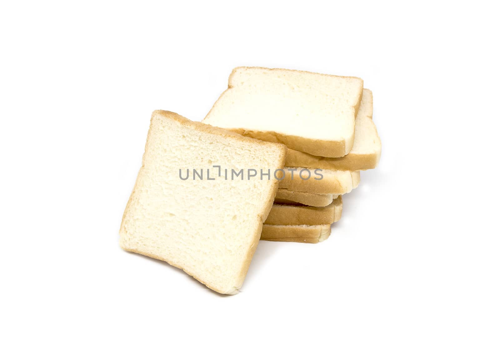 Sandwich bread isolated on white background