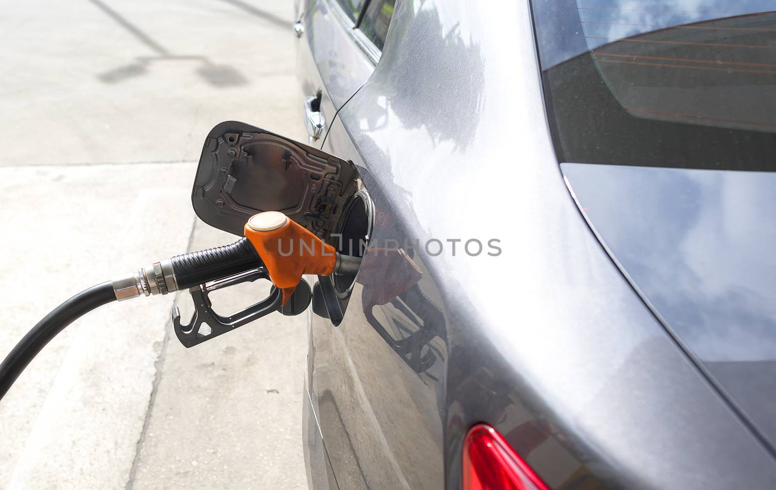Car refueling gasoline 
