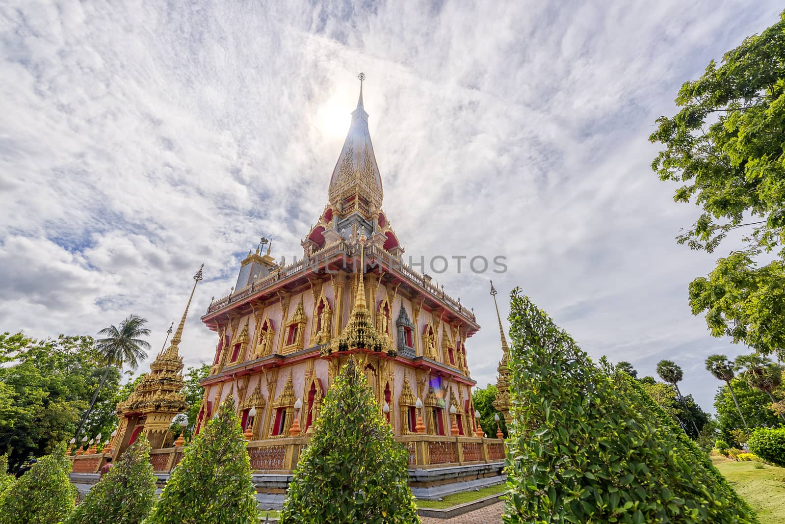 WAT CHA LONG TEMPLE at Phuket, thailand