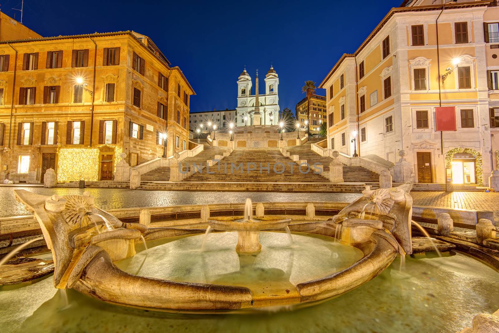 The famous Spanish Steps in Rome by elxeneize