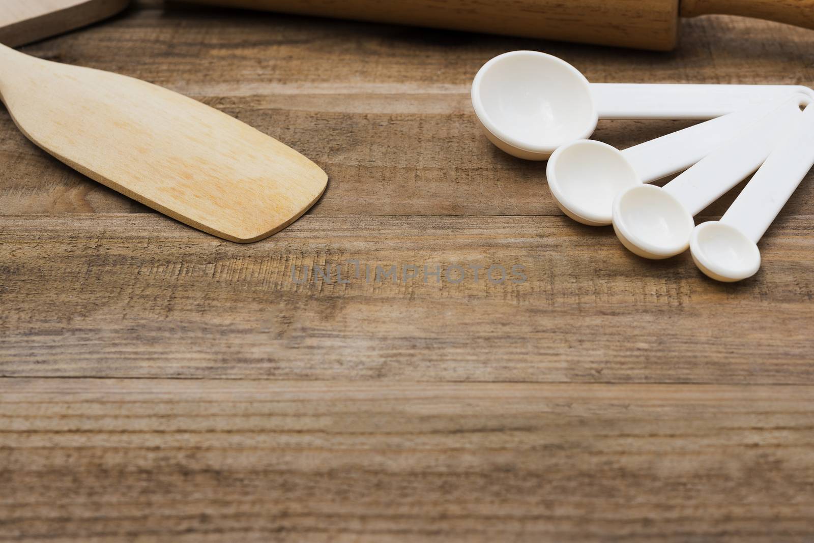 Wood bakery tool on wood table