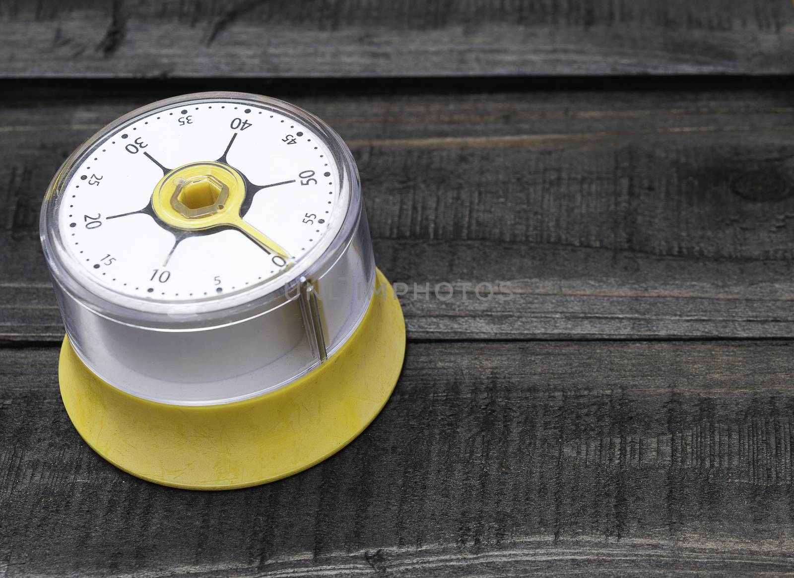 Bakery And Cooking Tools with kitchen timekeeping on wood table