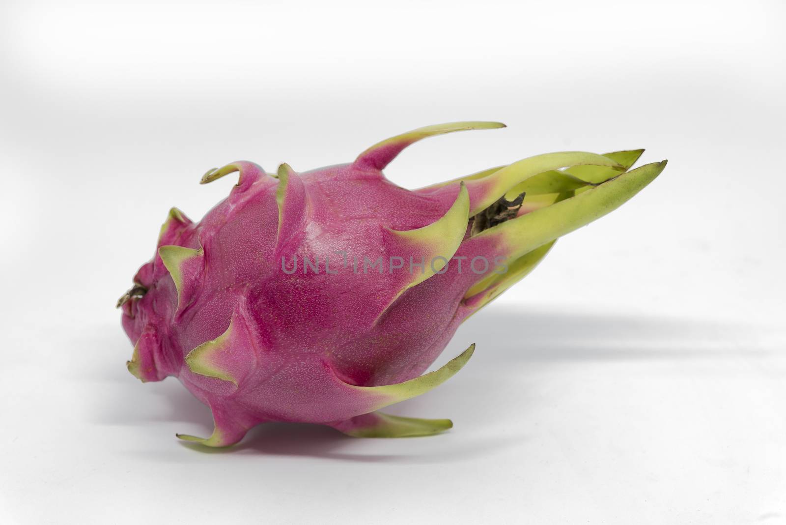 Dragon fruit isolated on white background with clipping path