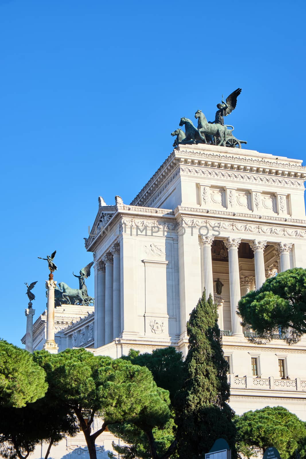 The Victor Emmanuel II National Monument in Rome, Italy