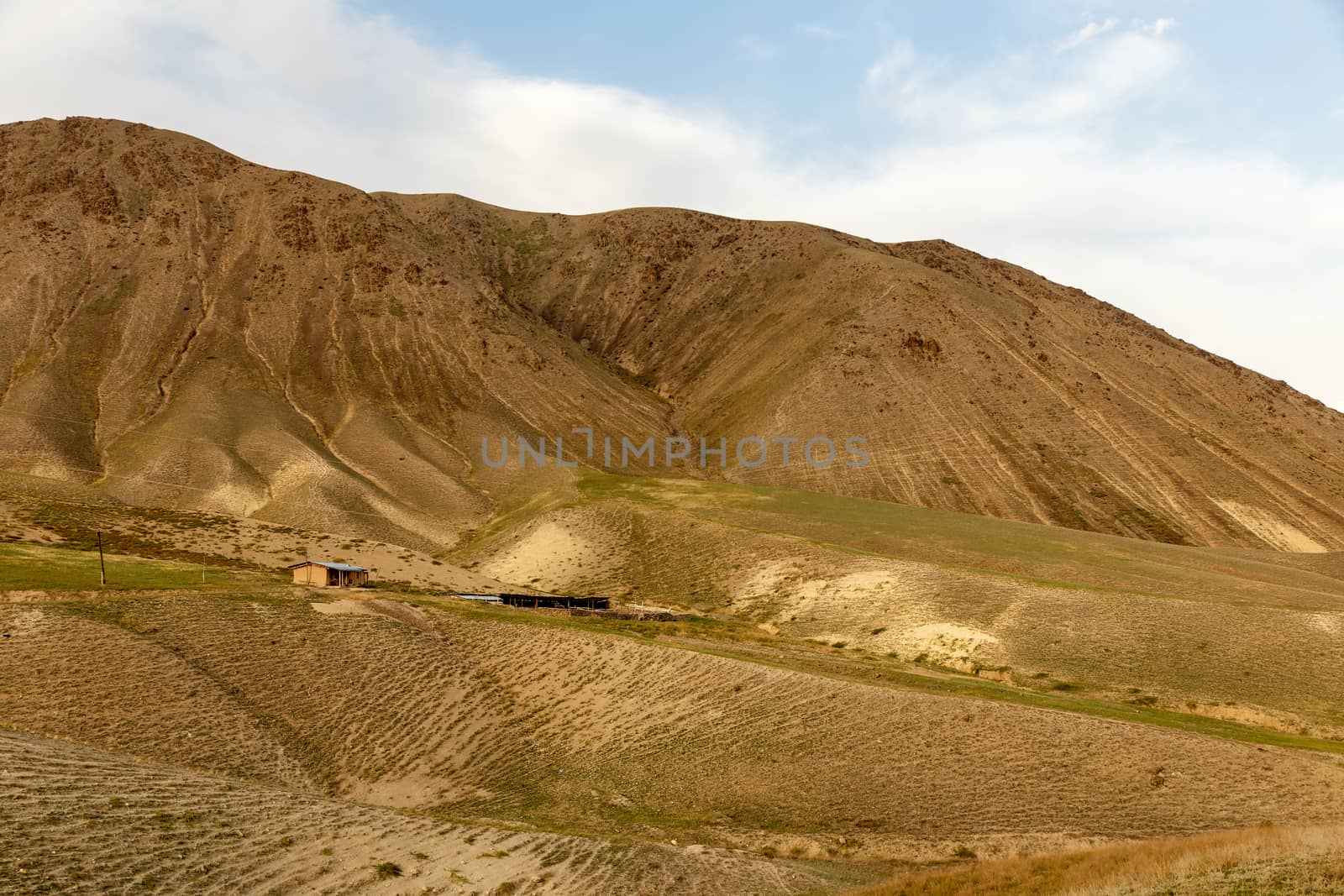 house and farm in the mountains of Kyrgyzstan by Mieszko9