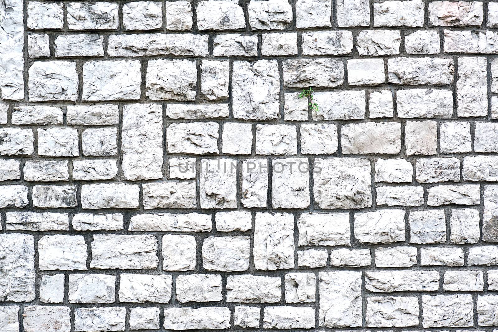 Wall made of block shaped natural stones by elxeneize
