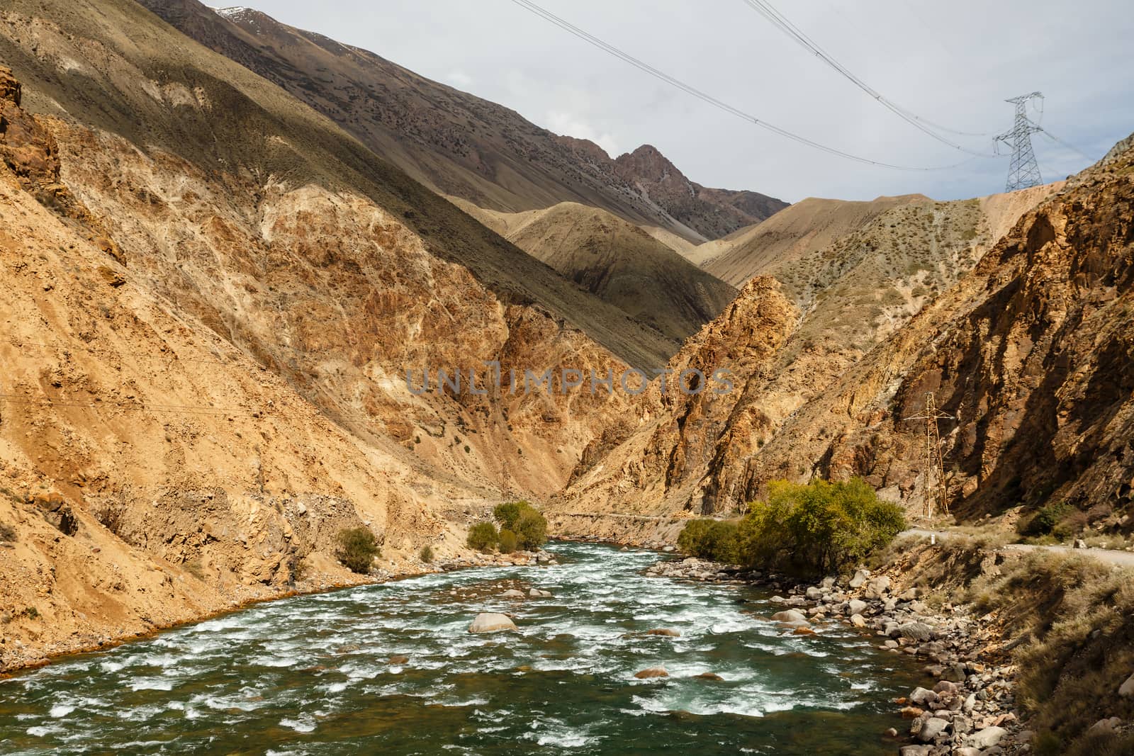 Kokemeren river, Kyzyl-Oi, Jumgal District, Naryn Region Kyrgyzstan, mountain river