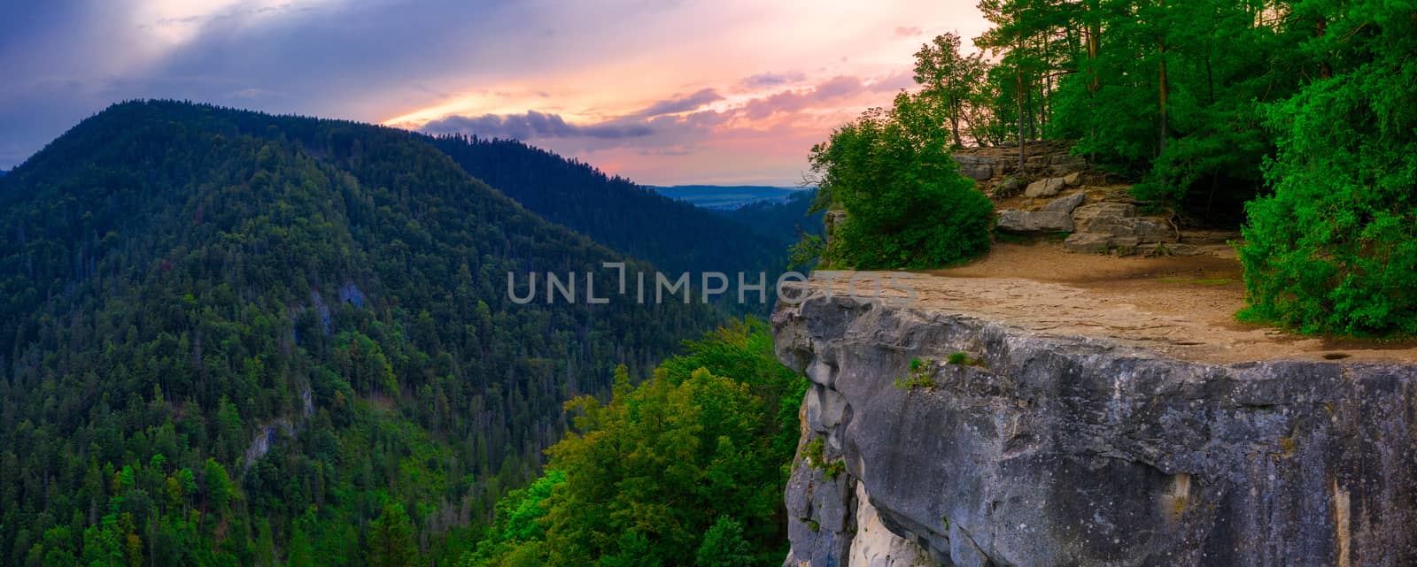 Famous Tomasovsky Vyhlad viewpoint in Slovak Paradise