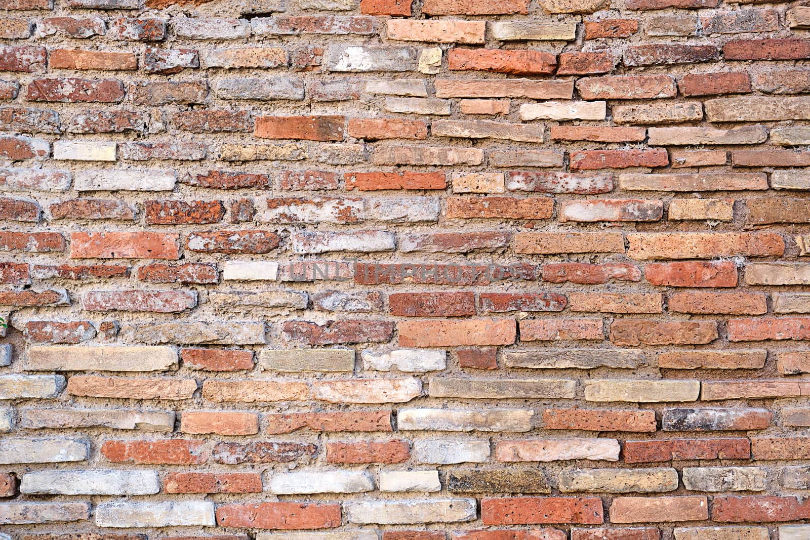 Background from a rough red brick wall