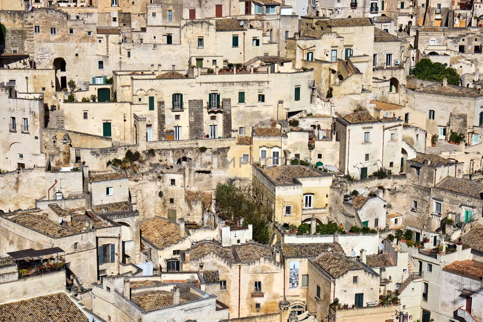 Detail of the old houses of Matera in southern Italy