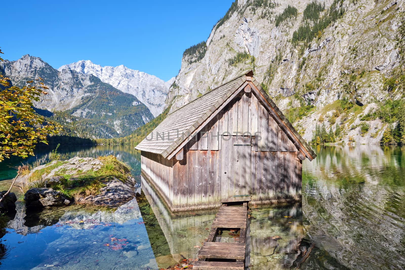 The beautiful Obersee in the Bavarian Alps by elxeneize