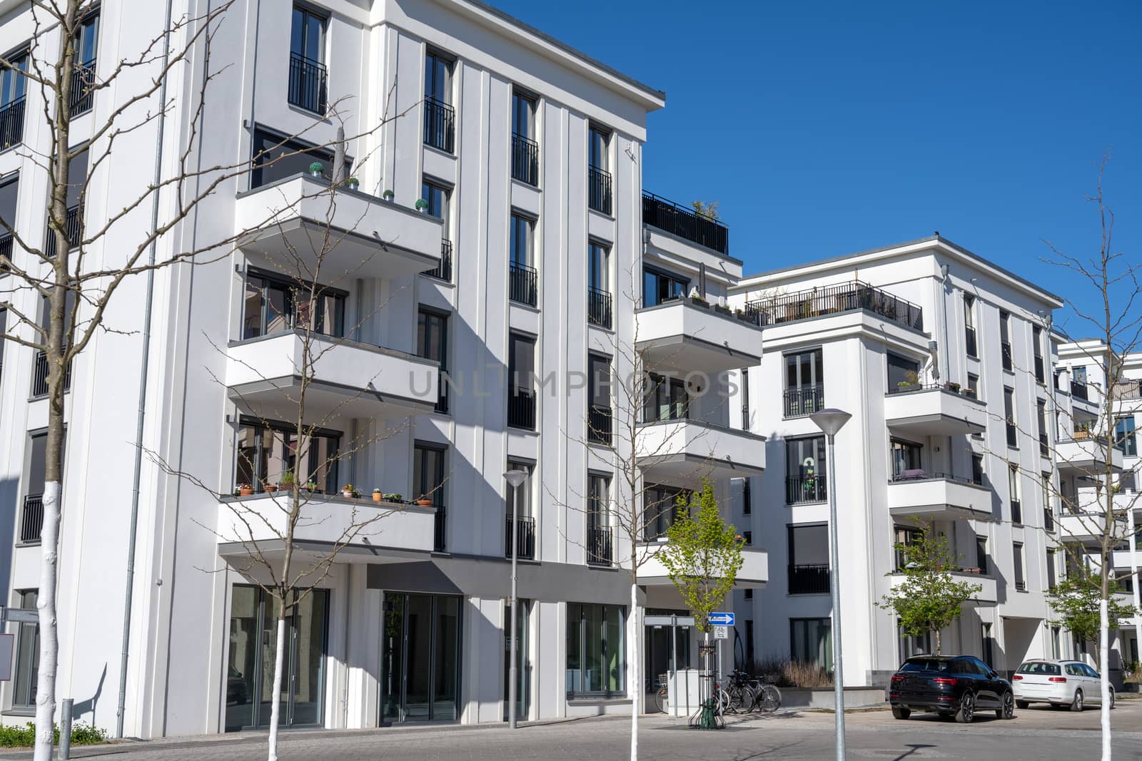 New white block of flats by elxeneize