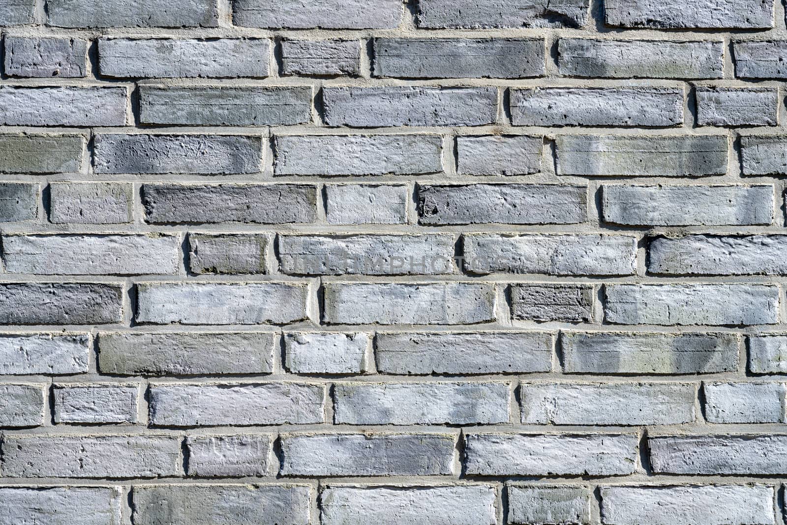 Background from a new gray brick wall