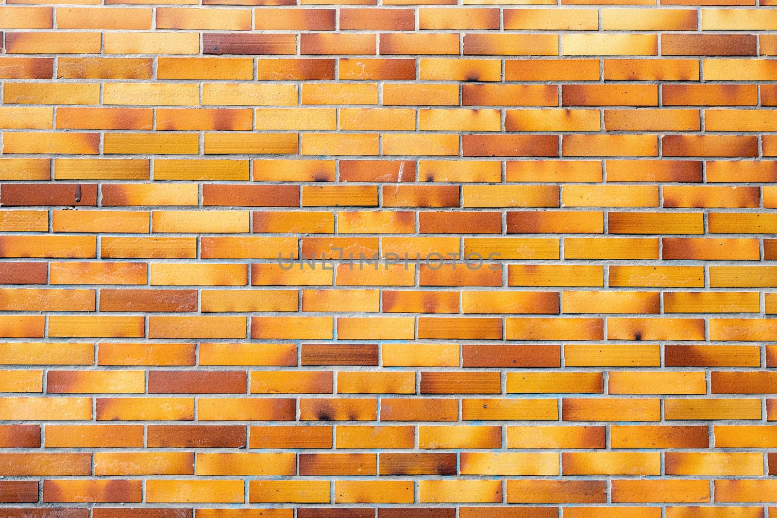 Brownish wall of clinker bricks by elxeneize
