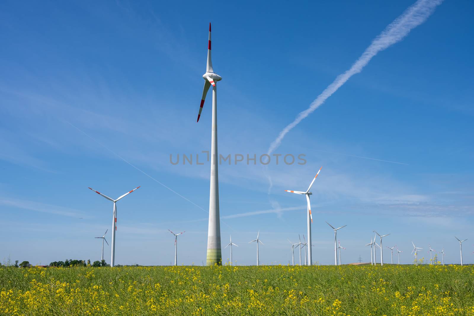 Wind energy generators in an agricultural field by elxeneize