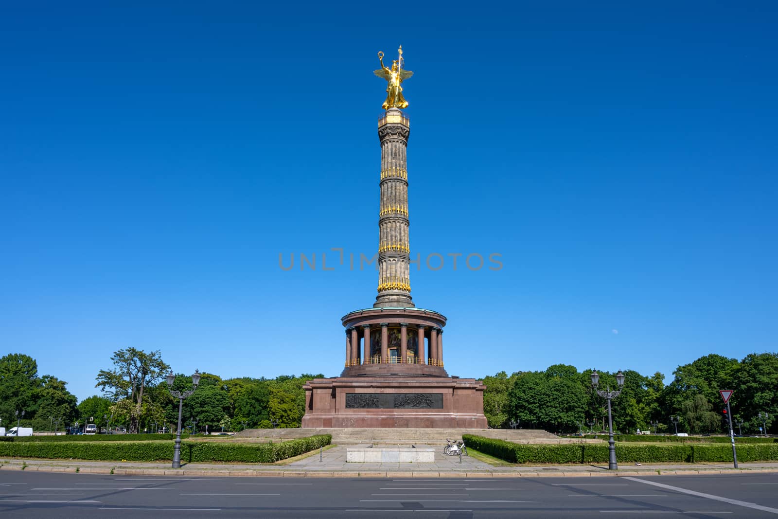 The famous Victory Column in the Tiergarten in Berlin, Germany
