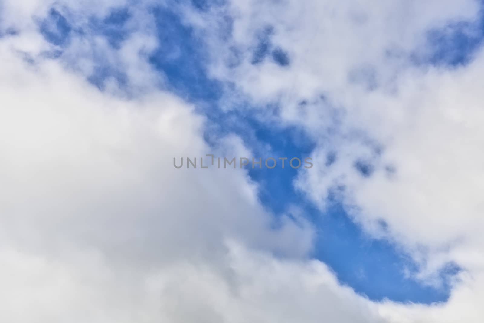 Blue sky with cloud background. With copy space for text or design.