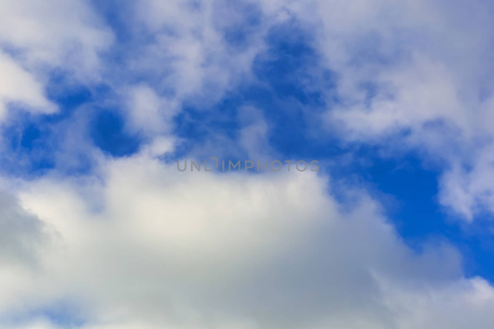 Blue sky with cloud background. With copy space for text or design.