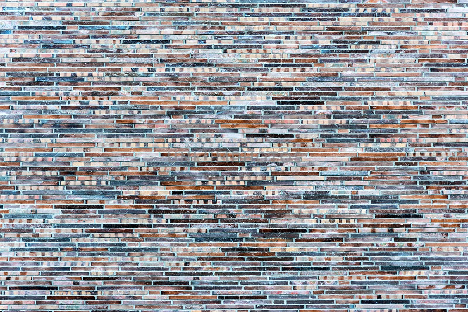 Background from a wall made of small clinker bricks