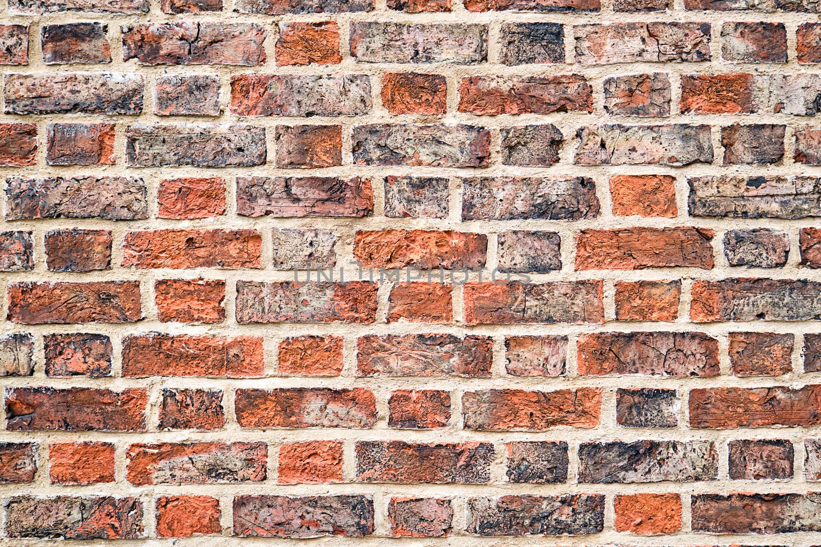 Background from an old and rugged brick wall