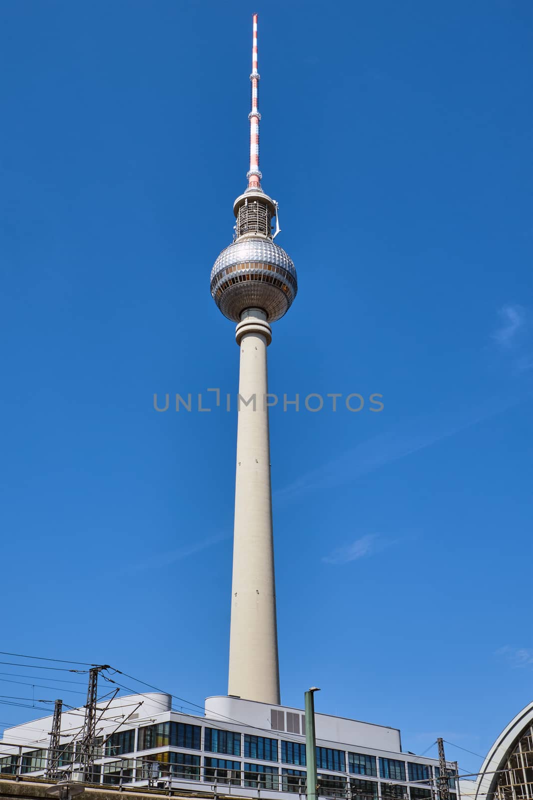 The Television Tower in Berlin on a sunny day