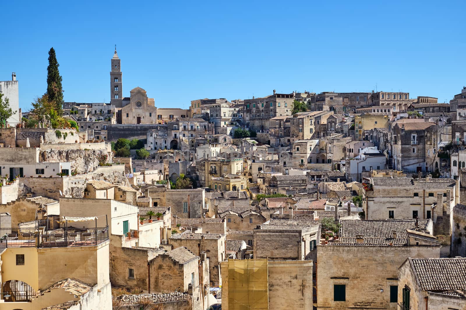 View of the historic old town of Matera by elxeneize