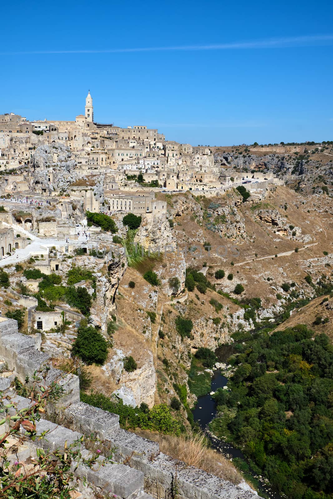 View of the historic old town of Matera by elxeneize