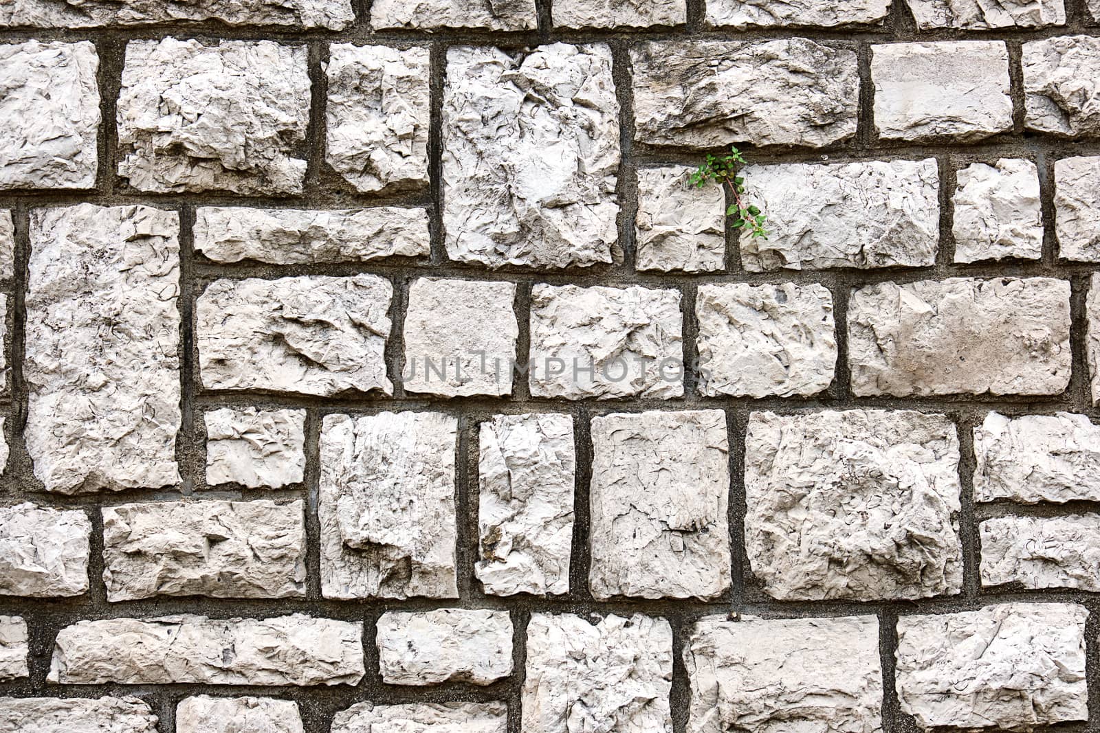 Wall made of block shaped old natural stones by elxeneize