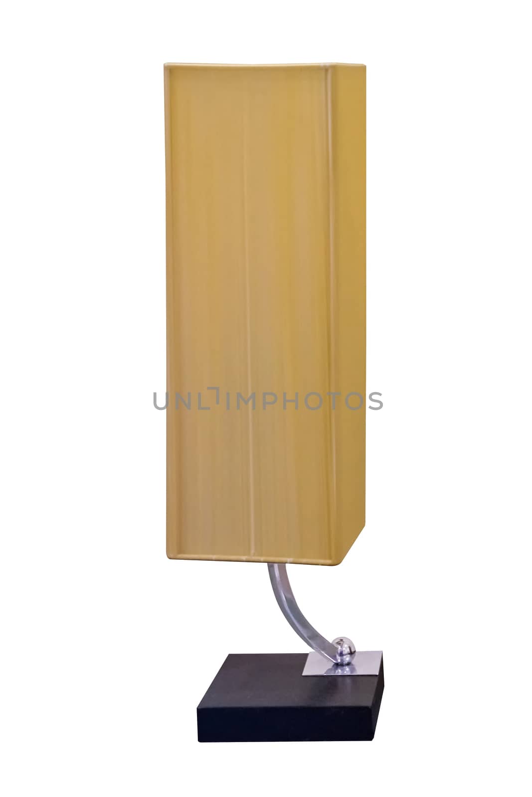 Table lamp isolated on white work with clipping path.