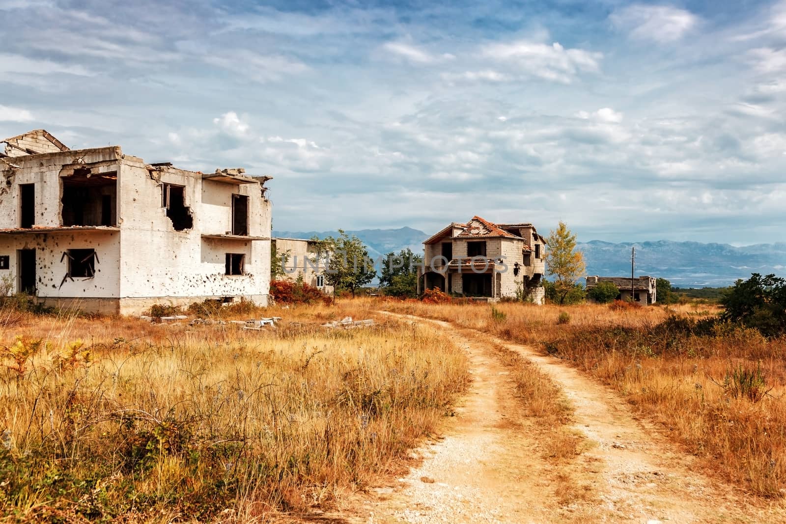 abandoned, abandoned after the war houses. Croatia by seka33