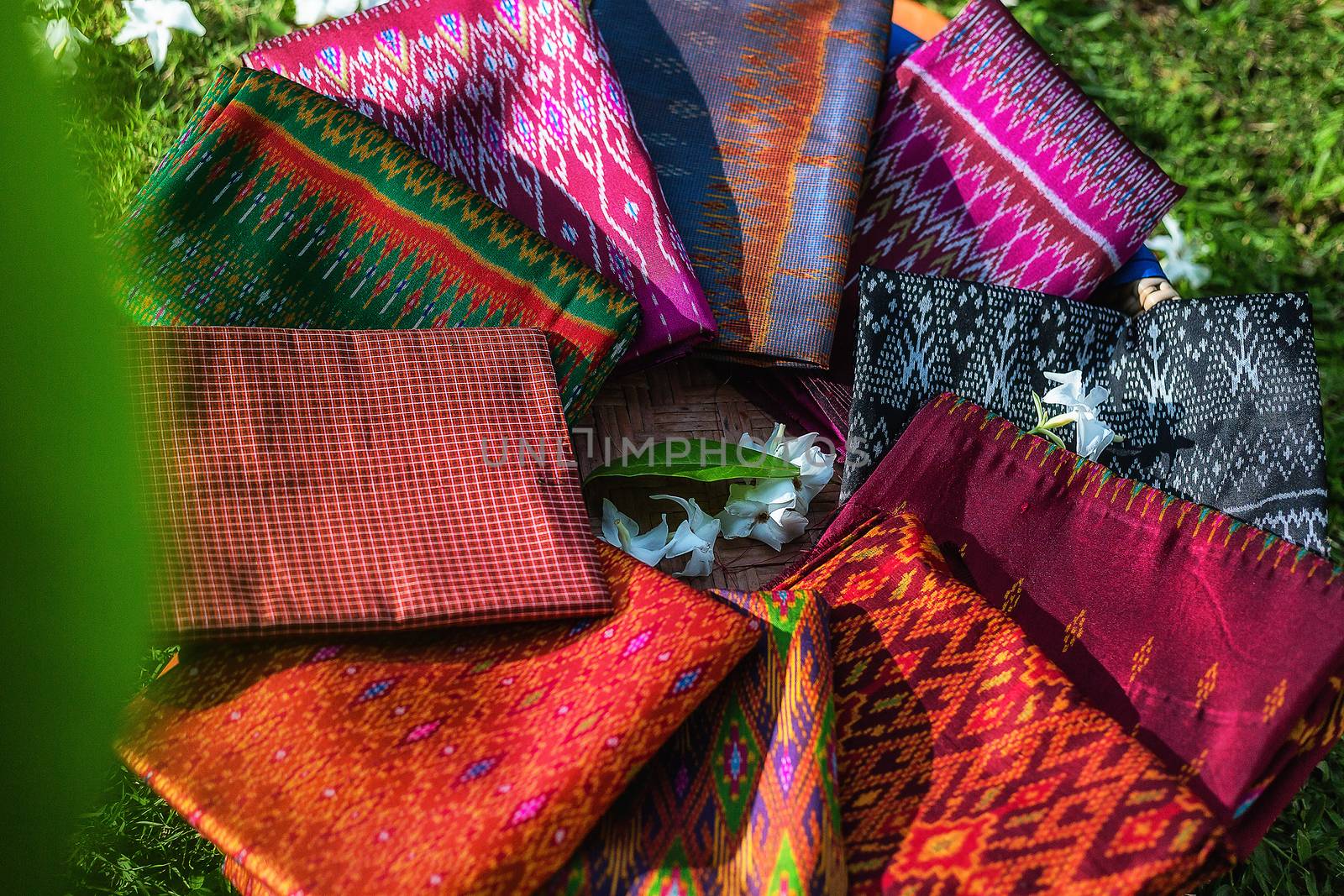 Colorful Thai silk