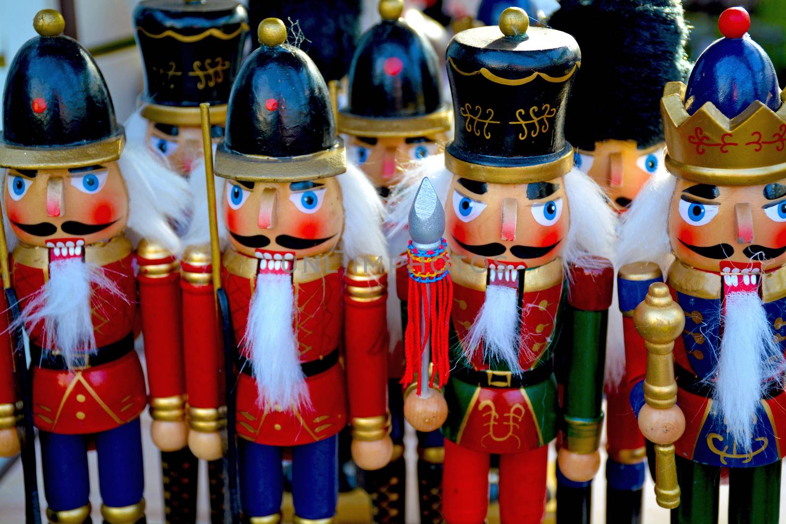 Colorful christmas nutcrackers by ingperl