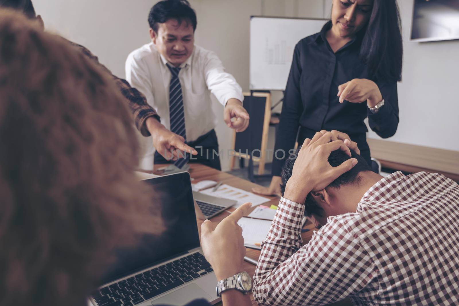 Business leader presenting new project. Businessman standing and leading business presentation. Male executive putting her ideas during presentation in conference room. 